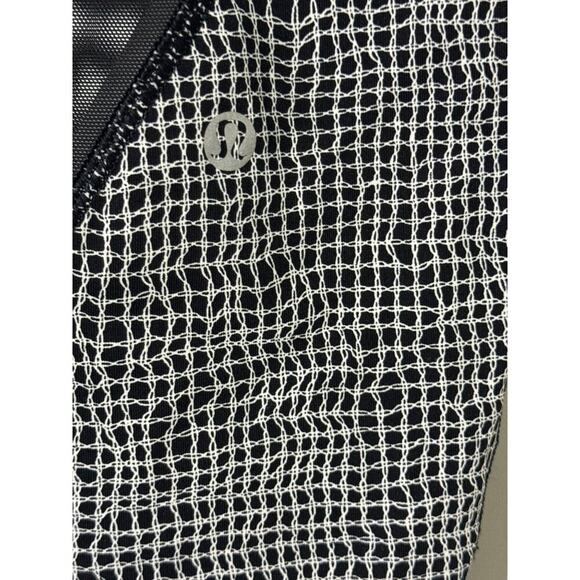 Lululemon Leggings Womens Speed Tight V Fall Net Activewear Sporty White/Black - Picture 8 of 8